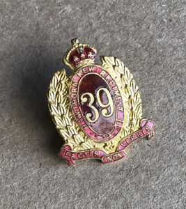 1930-42 39th Infantry Battalion Collar Badge