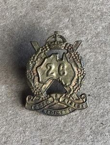 1930-42 26th Infantry Battalion Collar Badge