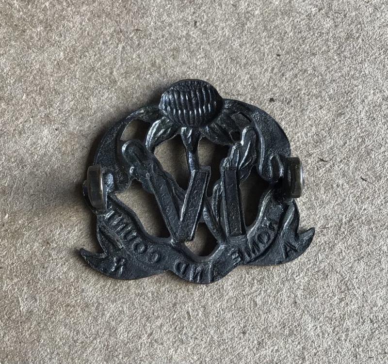 1930-42 4th Infantry Battalion Collar Badge — image 2