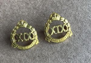 1930-42 19th Infantry Battalion Collar Badges