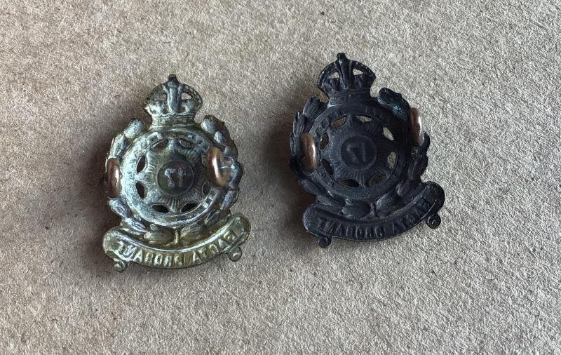 1930-42 17th Infantry Battalion Collar Badges — image 2