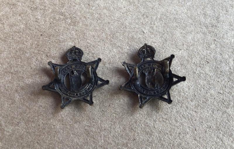 1930-42 24th Infantry Battalion Collar Badges — image 2