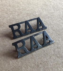 1930-42 Royal Australian Artillery Shoulder Titles