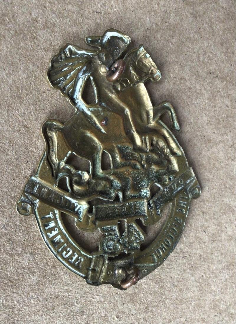 1930-42 45th Infantry Battalion Hat Badge — image 2