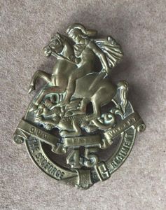 1930-42 45th Infantry Battalion Hat Badge
