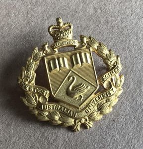 1953-60 Western Australian University Regiment Hat Badge