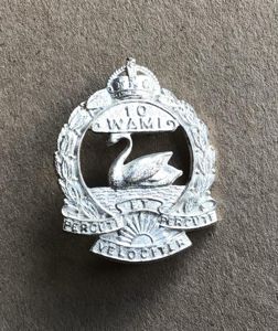 1948-53 10th Western Australian Mounted Infantry Hat Badge