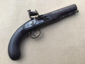 An English gentleman's flintlock coat pistol. Circa 1775-1800