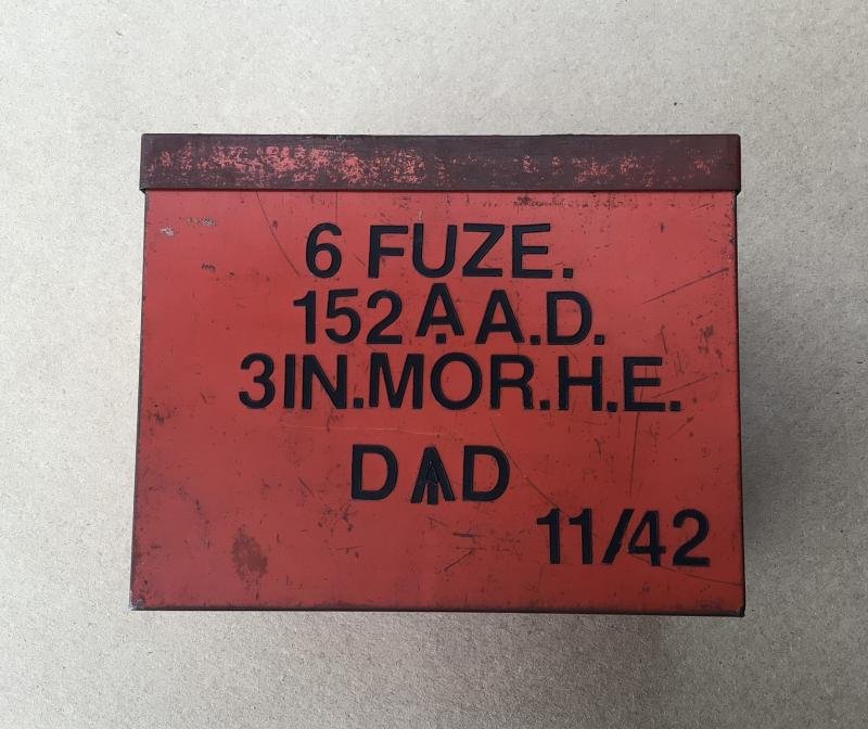 Australia WW2 Transit Fuze Tin for 3inch Mortar — image 2