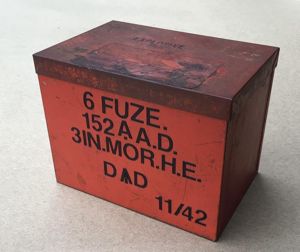 Australia WW2 Transit Fuze Tin for 3inch Mortar