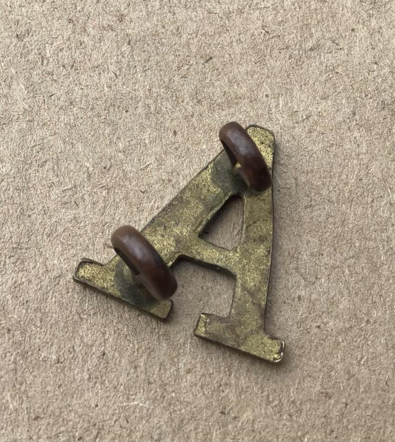 Australia WW1 Original ANZAC 'A' shoulder badge. — image 2