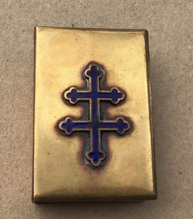 WW1 Souvenir Brass Matchbox Holder — image 2