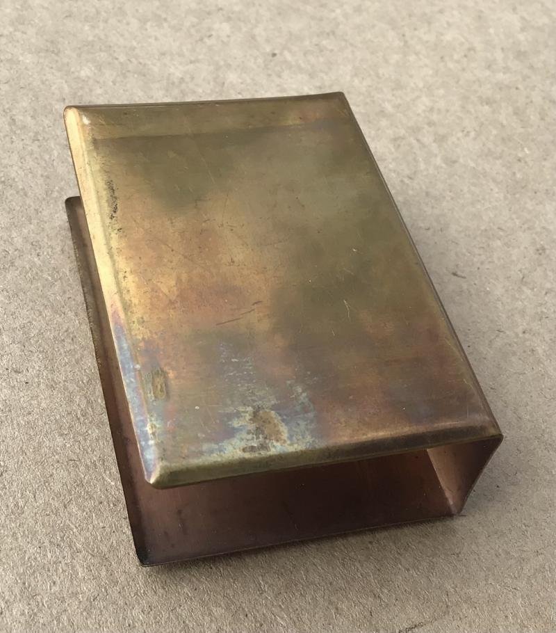 WW1 Souvenir Brass Matchbox Holder — image 4