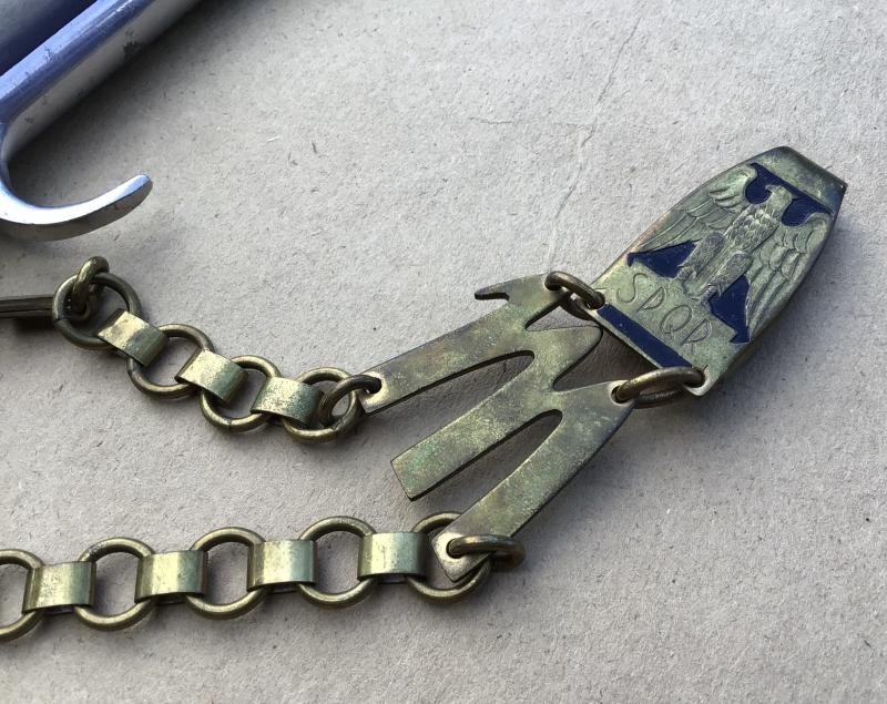 ITALIAN FASCIST MVSN CHAINED OFFICERS DAGGER — image 5