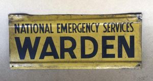 Australia WW2 N.E.S Warden Station Wall Sign