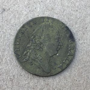 British George III Spade Jeton Game Token