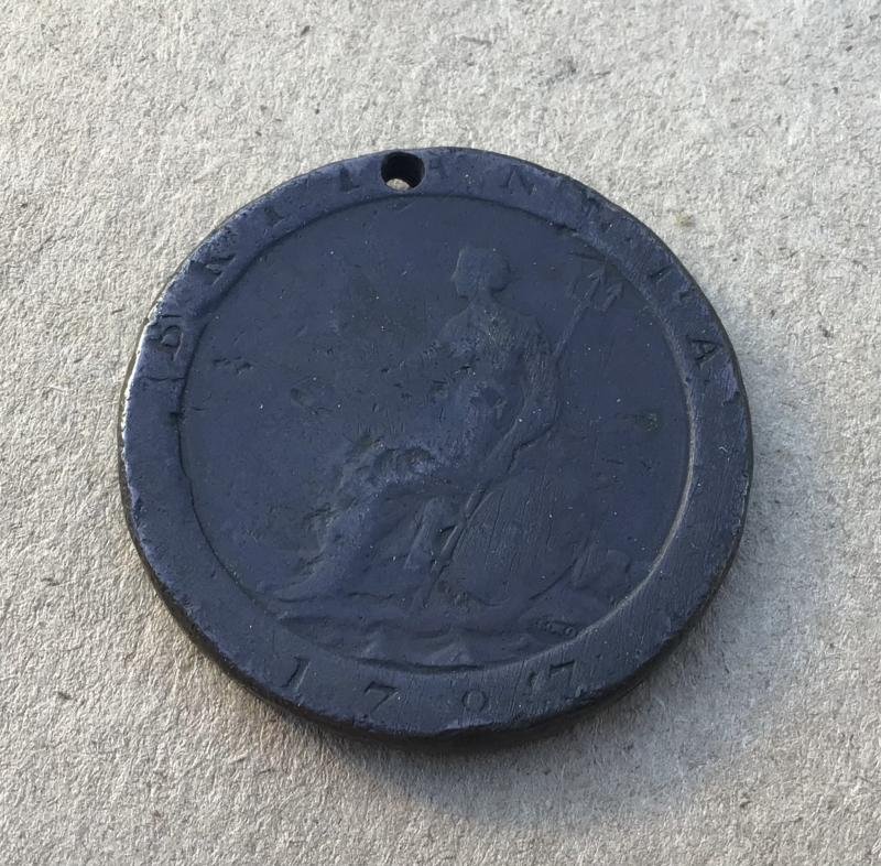 British 1797 Penny Coin — image 2