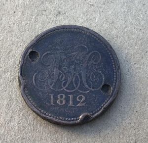 British Napoleonic Period 1812 Penny Token