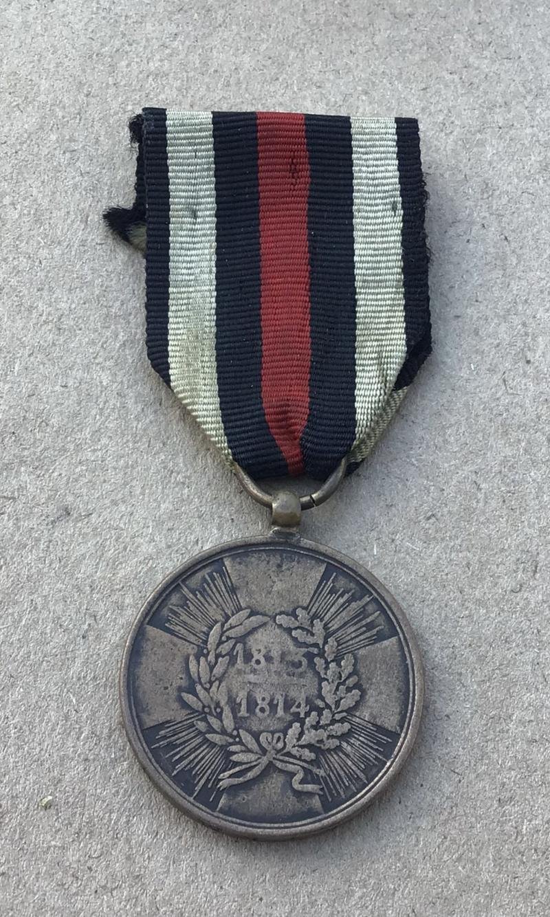Prussia : Napoleonic Wars 1813-1814 War Medal — image 2