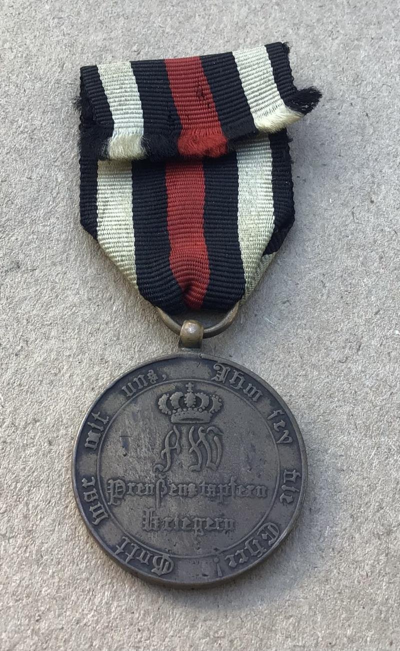 Prussia : Napoleonic Wars 1813-1814 War Medal — image 3