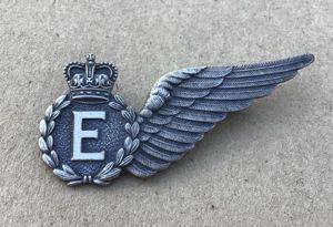 1953-60 RAAF Sterling Silver Flight Engineer Half Wing Brevet