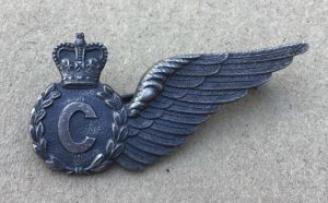 1953-60 RAAF Sterling Silver Crewman Half Wing Brevet