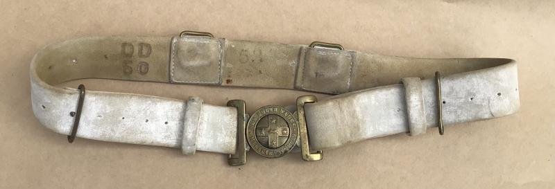 Australia Pre-Federation NSW Military Forces 1888 White Buff Valise Belt — image 2