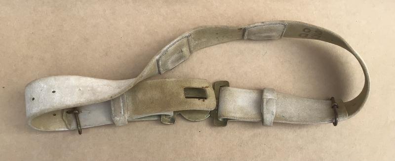 Australia Pre-Federation NSW Military Forces 1888 White Buff Valise Belt — image 3