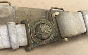 Australia Pre-Federation NSW Military Forces 1888 White Buff Valise Belt