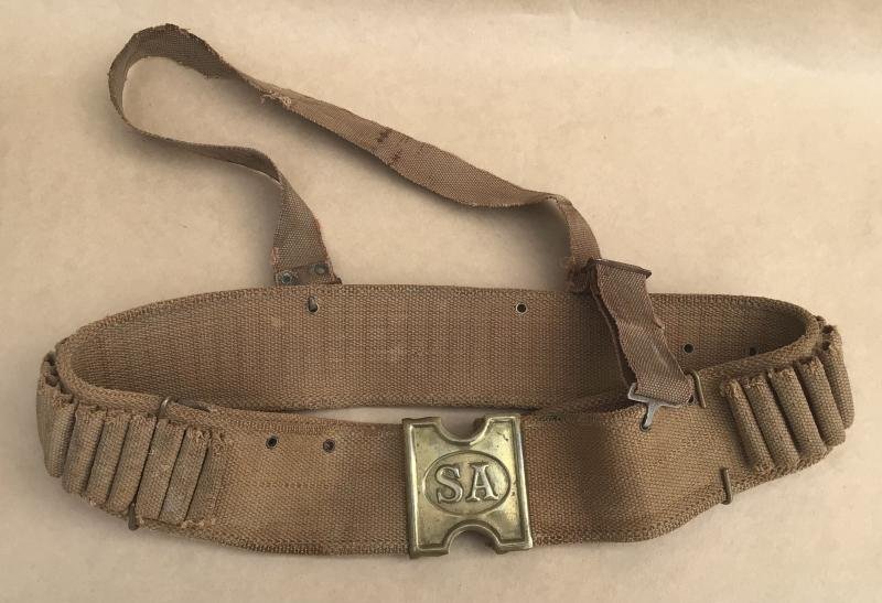 Rare Boer War Pattern 1887 South Australian Mills Web Belt — image 2
