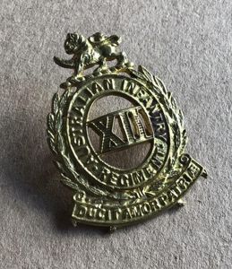 1900-1912 12th Australian Infantry Regiment Hat Badge
