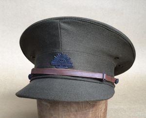 Australia WW2 Army Officers Service Dress Visor Cap
