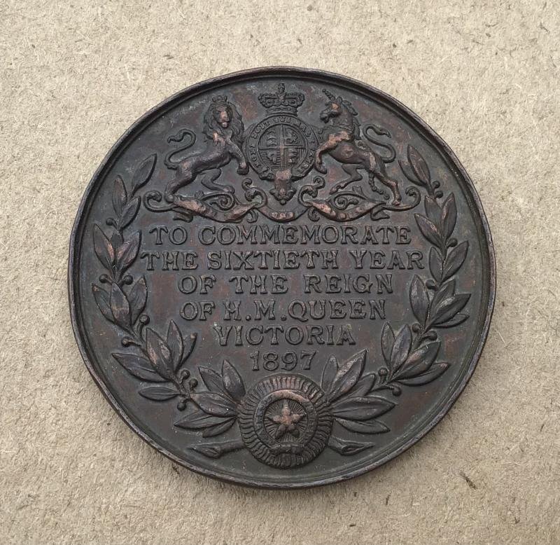 British 1897 Queen Victoria Jubilee Medallion — image 2