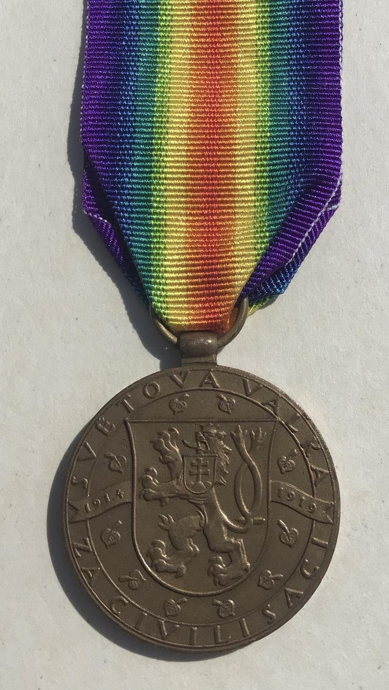 Czechoslovakia WW1 Inter-Allied Victory Medal — image 3