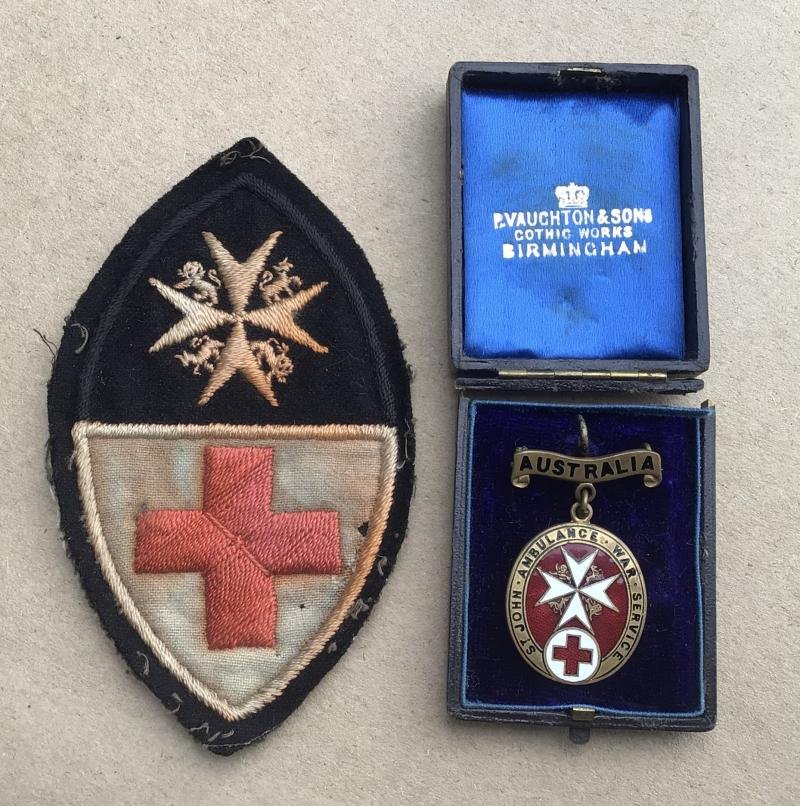 Australia WW1 Nurses Rare St John's Overseas War Service Badges — image 2