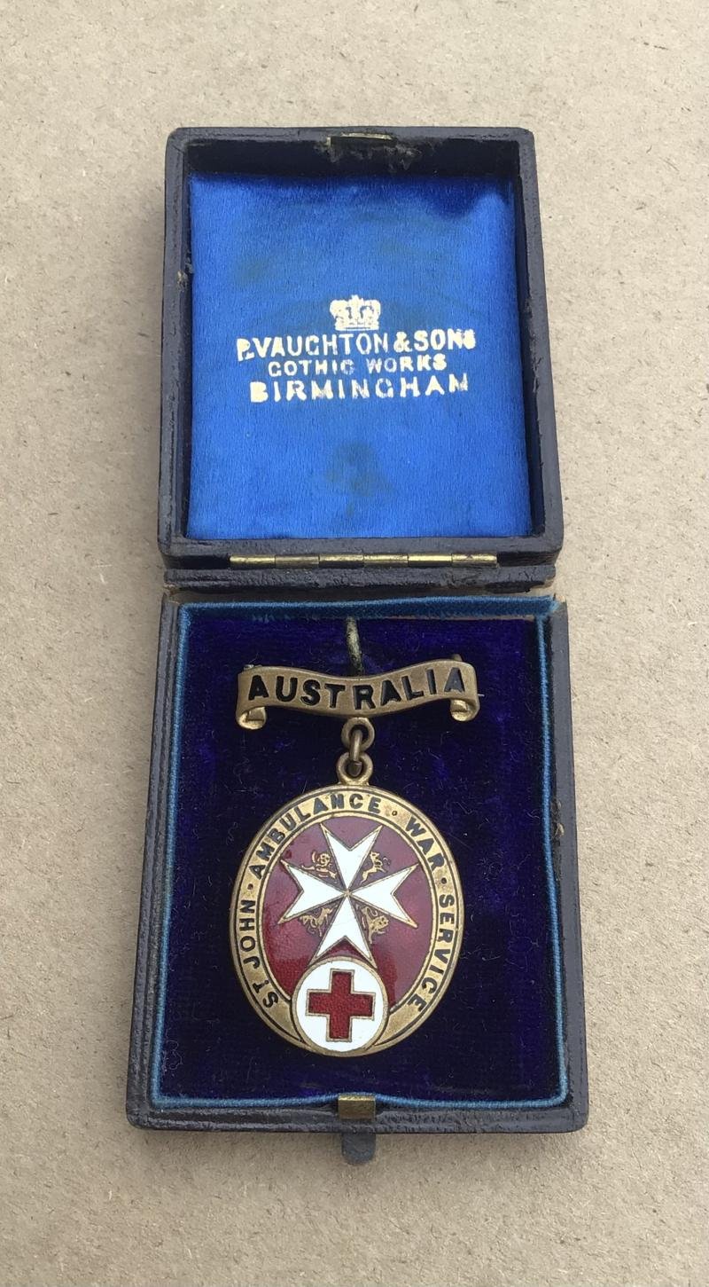 Australia WW1 Nurses Rare St John's Overseas War Service Badges — image 3