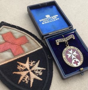 Australia WW1 Nurses Rare St John's Overseas War Service Badges