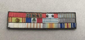 France WW2 Army Officers Detachable Ribbon Bar.