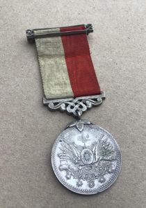 Ottoman Turkish Buyuk Imtiyaz Large Silver Medal for Bravery