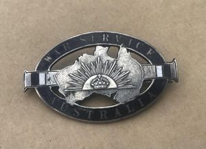 Australia Rare WW1 'War Servcie ' Badge for Female Staff …
