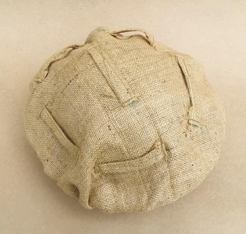 WW2 Original British / NZ WW2 Hessian Helemt Cover — image 3
