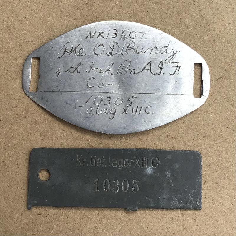 Australia WW2 Stalag XIII-C POW Identity Discs — image 2