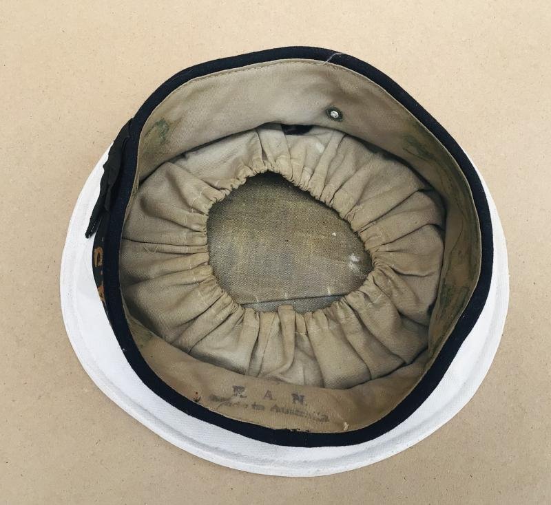 WW2 RAN 'HMAS' Ratings Cap — image 6