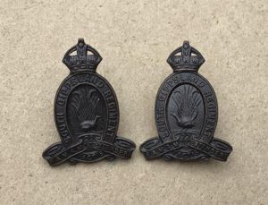 1930-42 22nd Bn Collar Badges