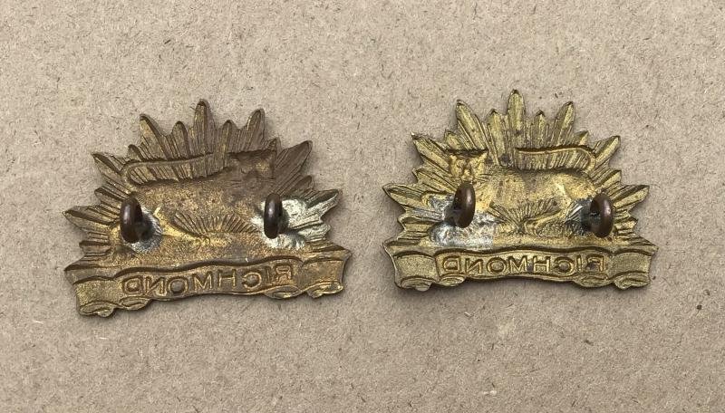 1930-42 22nd Bn Collar Badges — image 2