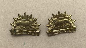 1930-42 22nd Bn Collar Badges
