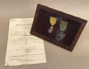 France WW1 A Posthumous Gallantry Medal Pair to a Soldier …