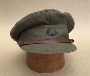 Australia WW1 Officers Service Dress Visor Cap.