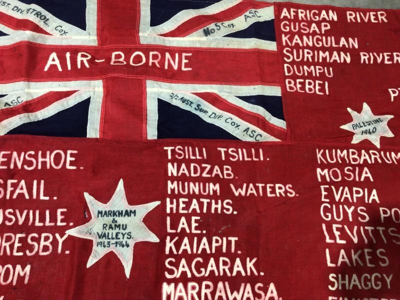 Australia Immediate Post WW2 AASC Regimental Red Ensign Flag — image 2