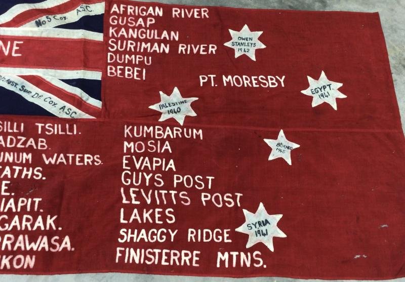 Australia Immediate Post WW2 AASC Regimental Red Ensign Flag — image 5